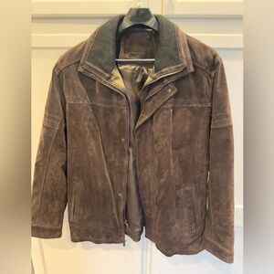 Round tree and Yorke leather bomber jacket